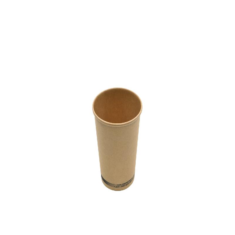 Betik Ecoline – 1000 unités – Gobelet boissons chaudes carton kraft épais premium sans plastique – Ø 80 mm 240 ml - marron en carton 1010887_0