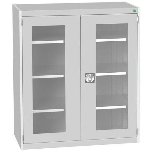 BOTT 1 ARMOIRE À PORTES TRANSPARENTES CUBIO 1050X525X1200MM - BOTT