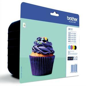 Brother multipack jet d'encre cyan/magenta/jaune/noir LC123VALBP - Compatible avec plusieurs modèles BROTHER_0