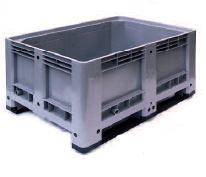 Caisse-palette rigide en plastique - CAI123CP1208010 - Dimensions 1110x710x420 mm - Version pleine - Poids 30 kg_0