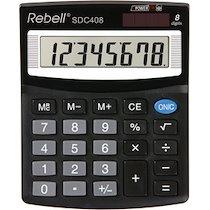CALCULATRICE DE BUREAU SDC 408, NOIR - LOT DE 3