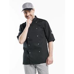 Veste de Chef Hilton Poco Noir Manches Courtes - XL - Chaud Devant 21906_0