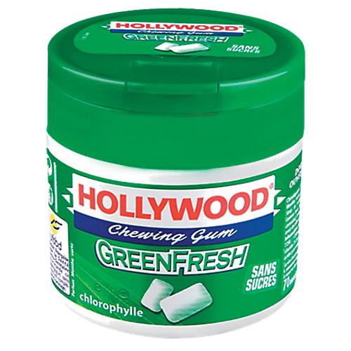 CHEWING-GUM HOLLYWOOD GREEN FRESH - 60 UNITÉS