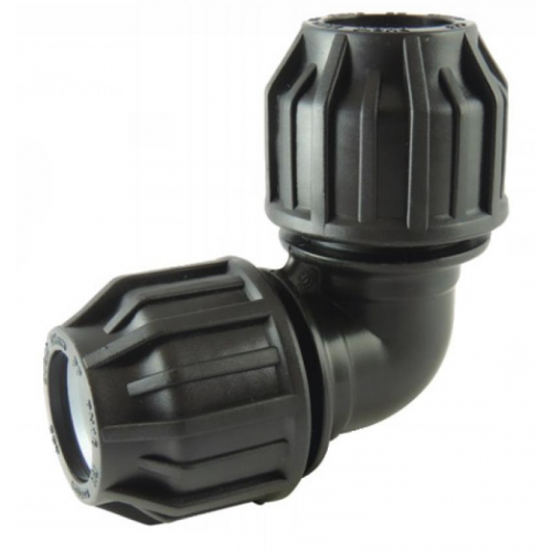 COUDE À COMPRESSION ÉGAL 90° EN PP POUR TUBE PE - DIAMÈTRE 25MM CODITAL