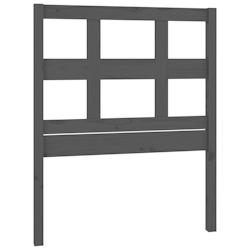 Décoshop26 - Tête de lit accessoire couchage chambre à coucher meuble 80,5 x 4 x 100 cm bois de pin gris TDL0203297 - gris 3000657388008_0