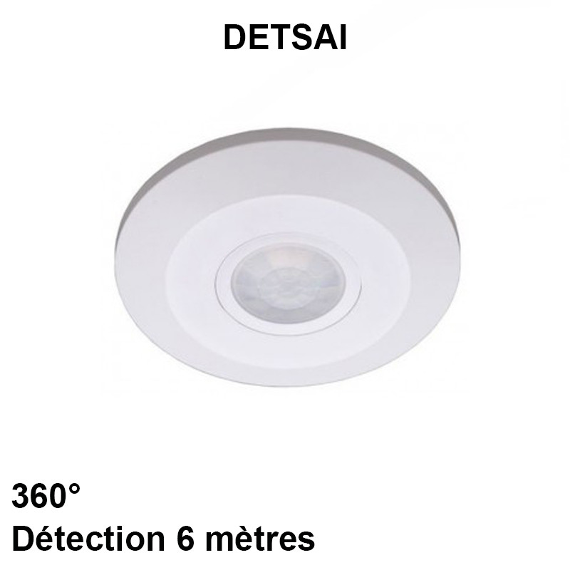 Détecteur de mouvement saillie 230V - Réf DETSAI - Sensibilité élevée - Plage 360º et capteur crépusculaire_0