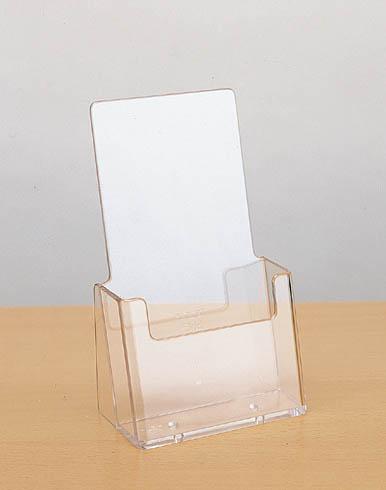 LOT DE 2 - PRÉSENTOIR DE TABLE 1 CASE 1/3 A4 TRANSPARENT