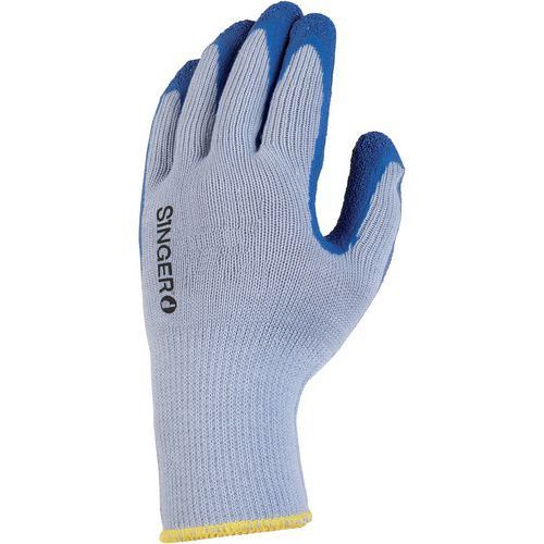 GANTS DE MANUTENTION CONFORTABLE TRICOTÉ ET À ENDUCTION LATEX JAUGE 10 - SINGER SAFETY