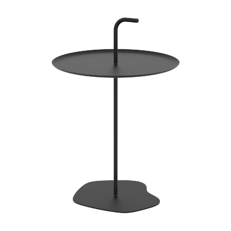 Helloshop26 - Table basse console d'appoint acier noir 03_0010773 03_0010773 - noir Bois massif 3000225400248_0