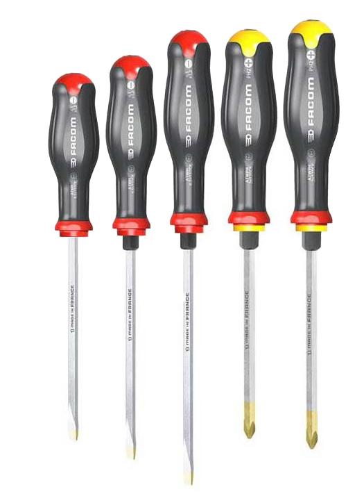 JEU DE 5 TOURNEVIS PROTWIST® SHOCK - FACOM - ATWCK.J5PB