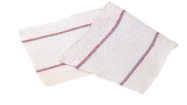 Lavette 41 fibres diverses- tissage gaufre avec bande de tissage plat sur les bords 70x30cm_0