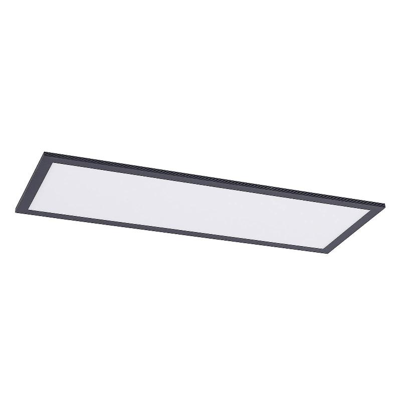 LINDBY PANNEAU LED NELIOS, 80 X 30 CM, CCT, NOIR, MÉTAL