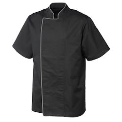 METRO PROFESSIONAL Veste de cuisine homme manches courtes passepoilé noir T.XL - XL noir multi-matériau 7154-23_0