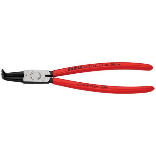 PINCE POUR CIRCLIPS INTÉRIEURS COUDÉE À 90° DE 40 À 100MM - PVC - KNIPEX