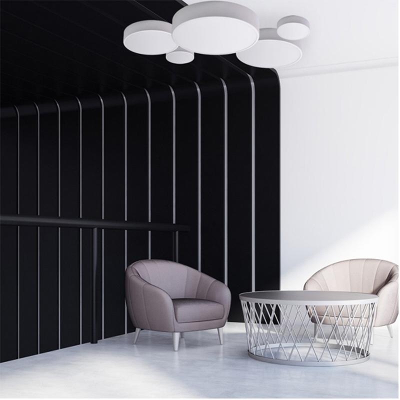 TEMAR LIGHTING PLAFONNIER CLEO, Ø 20 CM, IP20, BLANC, MÉTAL, E27