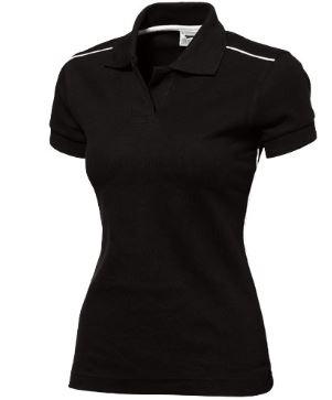 Polo manches courtes femme Backhand 33092995 - 100% coton peigné 250-260 g/m² - Col côte en tricot plat_0