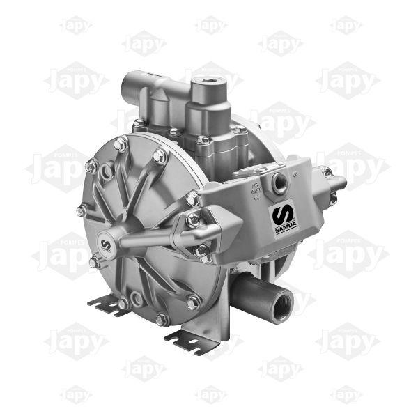 Pompe pneumatique à membranes - Corps inox - inox1-200-ptfe-ex - ATEX - Débit 200 l/min_0