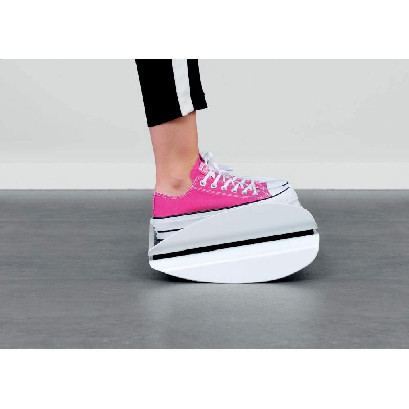 REPOSE-PIEDS ERGONOMIQUE LEITZ ERGO WOW - HAUTEUR AJUSTABLE - NOIR ET BLANC