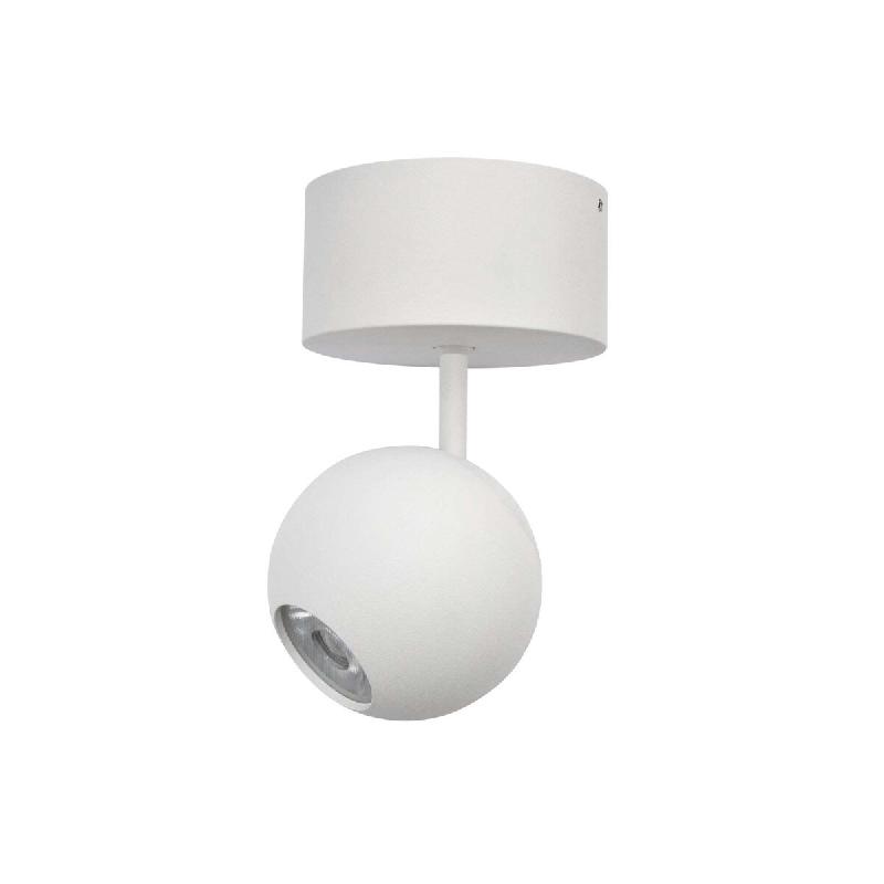Spot de plafond LED Bora Surface 8,5 W 36° 3000 K Blanc mat, spot sphérique orientable, rendu des couleurs élevé - Beneito & Faure - blanc 8436590_0