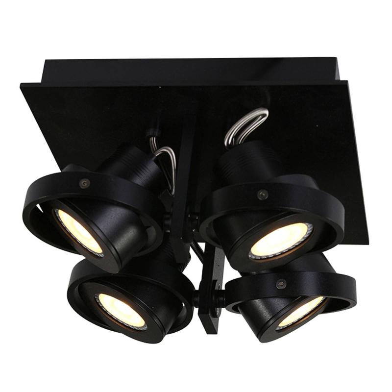 STEINHAUER SPOT POUR PLAFOND LED WESTPOINT 4 LAMPES NOIR