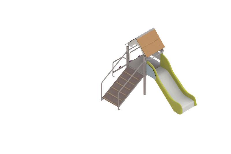 STRUCTURE FRIPOUNETTE BABY-GRIMPE - ACIER - SCELL - INOX - ORANGE/BLEU-WIKI CAT - MANUTAN COLLECTIVITÉS