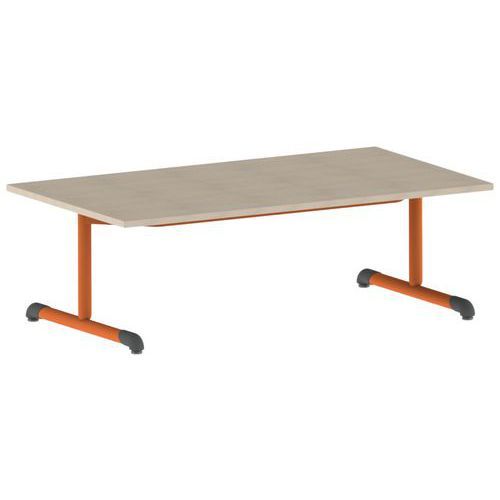 TABLE BANDANA 140 X 80 CM FIXE T1 STRAT ÉRABLE PAPAYE 2011 - MOBIDECOR
