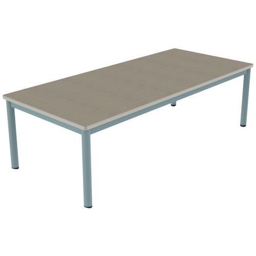TABLE CARÉLIE MOB 180X80 T2 STR POLY. ÉRABLE G. BEIGE/LAGON - MOBIDECOR