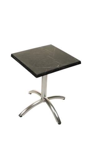 TABLE DE TERRASSE VENISE PREMIUM ARDOISE 70 X 70 CM