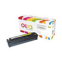 TONER OWA COMPATIBLE HP 128A-CE322A JAUNE POUR IMPRIMANTE LASER