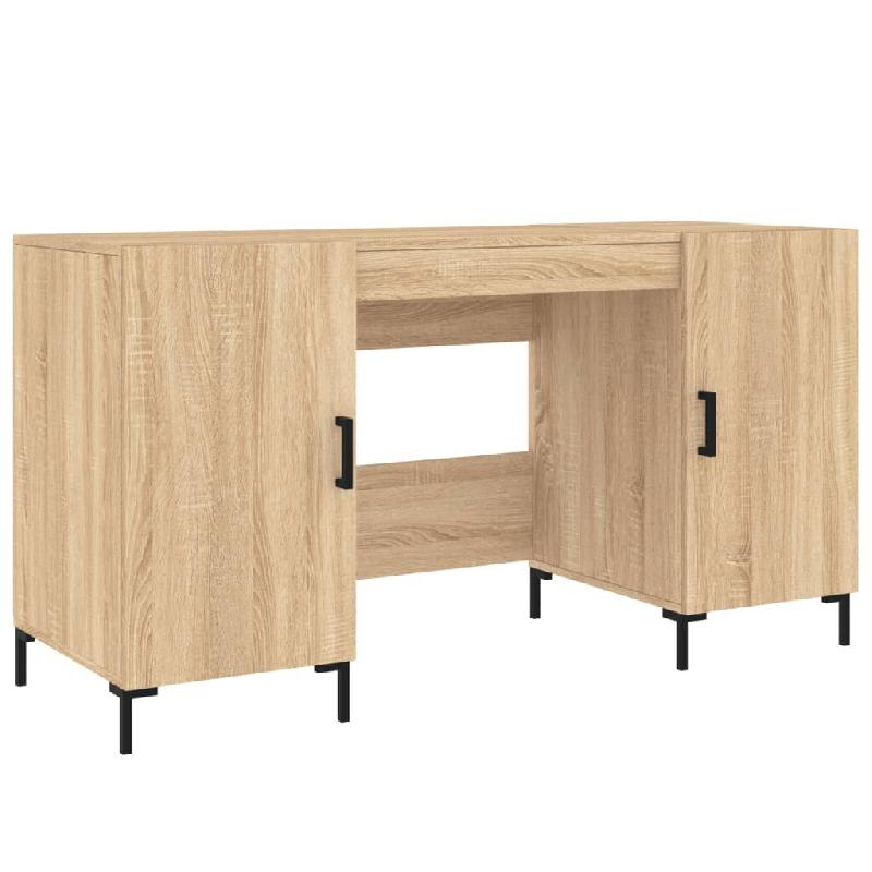 VidaXL Bureau chêne sonoma 140x50x75 cm bois d'ingénierie Modèle Orion Frame Plus - 829551_0