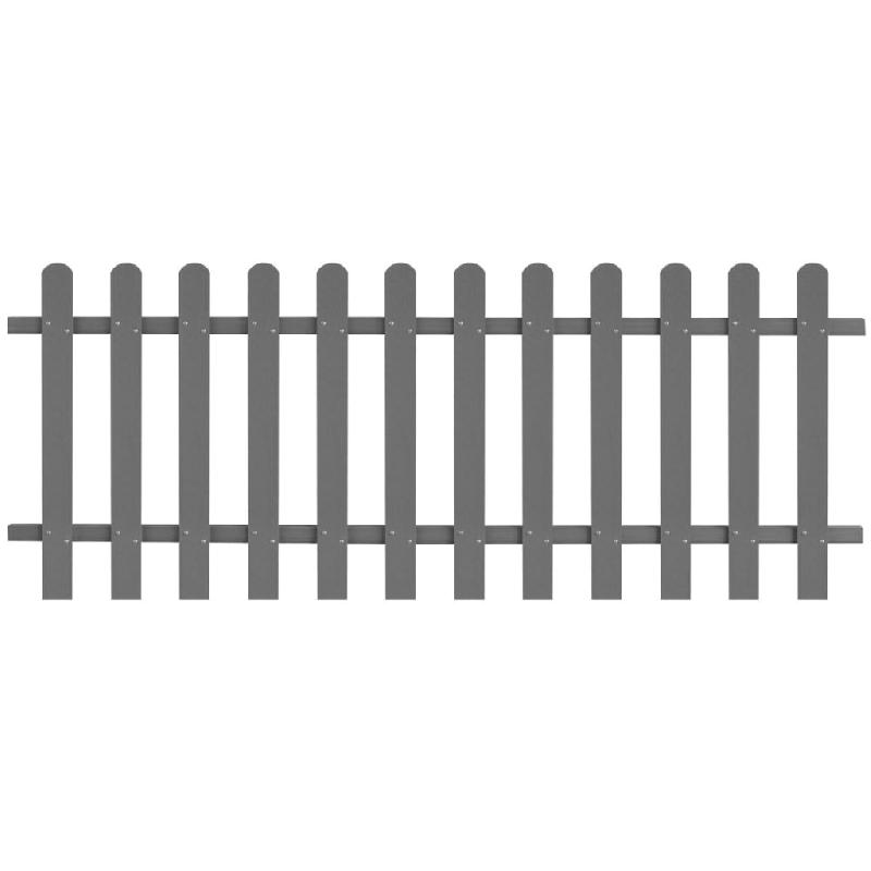 Vidaxl clôture à piquets wpc 200x80 cm 42819_0