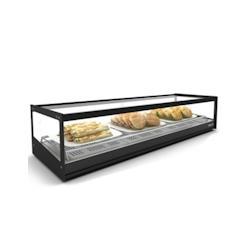 Vitrine chauffante chaleur sèche Logic - L 1190 mm | SAYL - Sans lumière LED - noir 718603514977_0