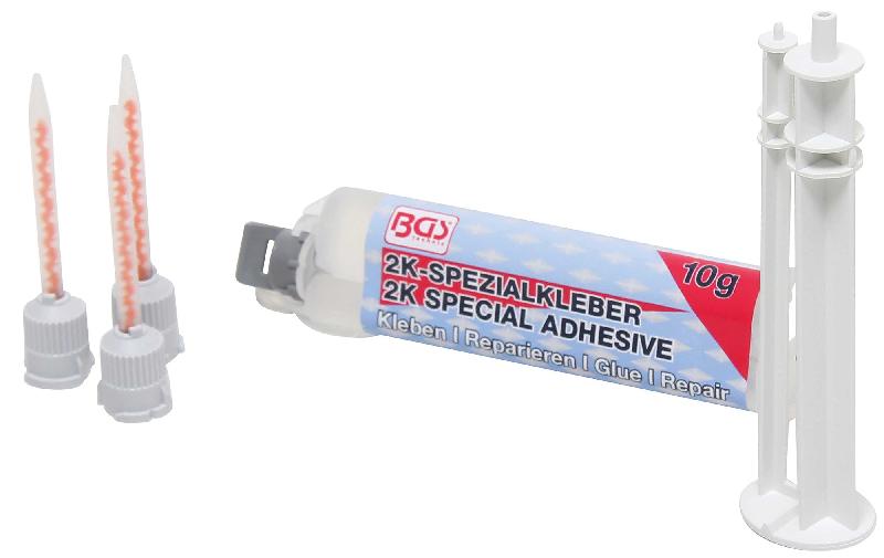 Colle spéciale 2 composants - FLEX - Cartouche de 10g BGS 80614 - Ultra résistante et polyvalente_0