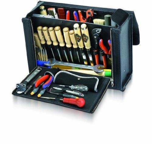 PARAT 5380.000-031 New Classic - Malette à outils en cuir de vache avec paroi centrale - 400 x 140 x 280 mm_0