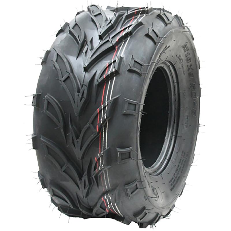 18x9.50-8 ATV quad pneu sans chambre à air - remorque Wanda Dirt Trail E marqué - road legal - 4 plis résistants à l'usure_0