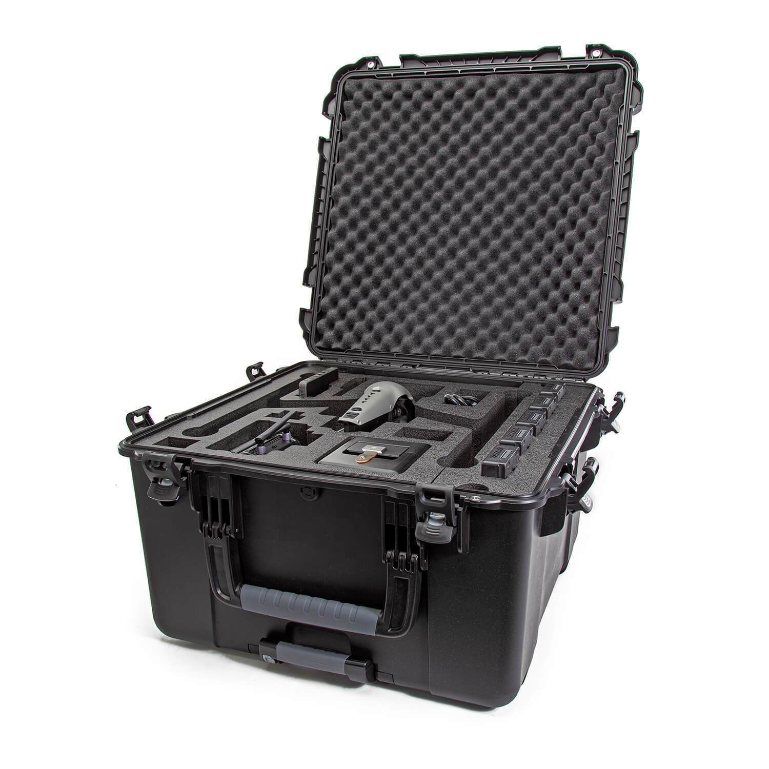 Malette de rangement pour drone - NANUK 970 - pour DJI™ Inspire 2 avec mousse prédécoupée et système PowerClaw_0