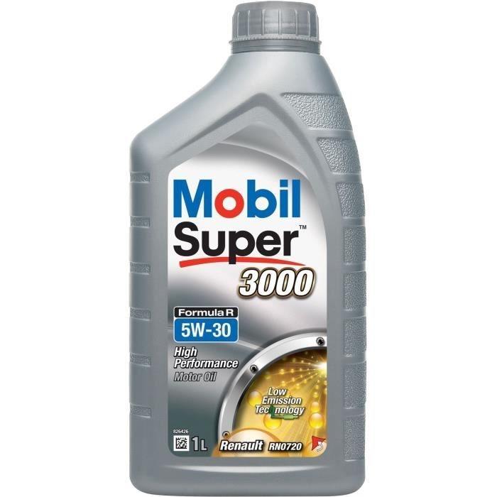 MOBIL Huile moteur synthétique S3000 - 5W30 Formula-R - 1L - Prolonge la durée de service et maintient l'efficacité des systèmes d'émission_0