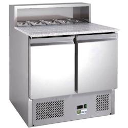 A.C.L - Table réfrigérée 2 portes - 240 L - « ECO » extérieurs et intérieurs inox - inox 3701647305752_0