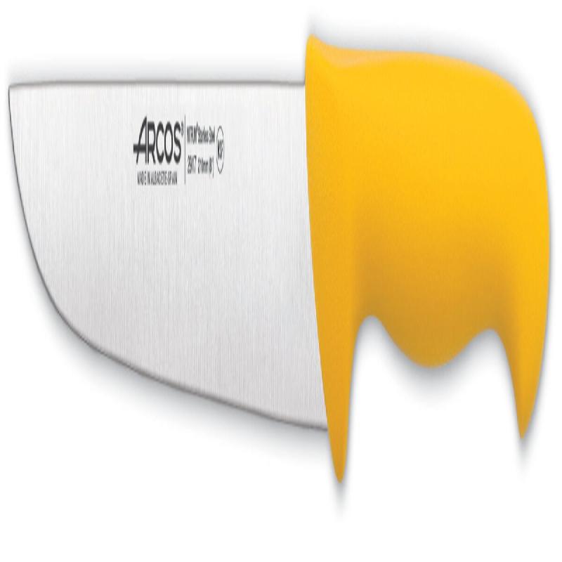 Arcos Série 2900 - Couteau de boucher Couteau à steak - Lame Nitrum Acier inoxydable 210 mm - Poignée Polypropylène Couleur Jaune - jaune inox 291700_0