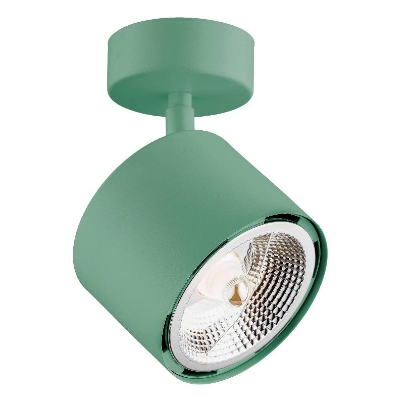 ARGON SPOT POUR PLAFOND CHLOE, ORIENTABLE, VERT, MÉTAL, GU10, 13,5 CM