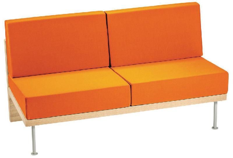 BANQUETTE 3 PLACES FAAR PVC URBAN ORANGE - MANUTAN COLLECTIVITÉS