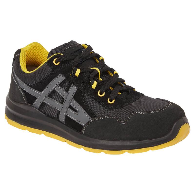 Basket de sécurité cuir embout acier - S1 FO SR - Gris / 45_0