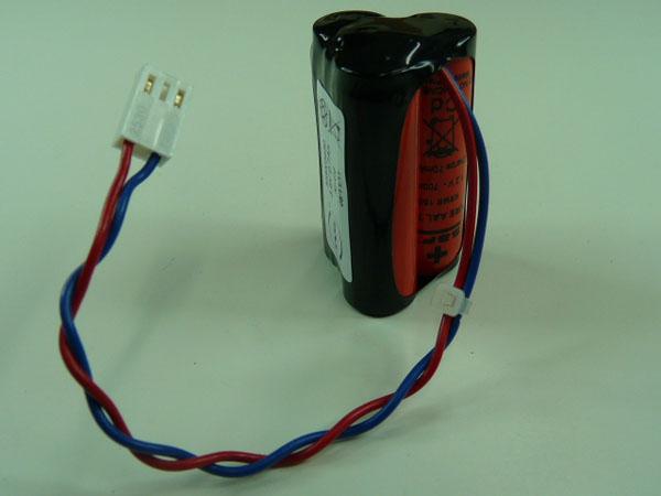 Batterie industrielle NiCd 3x AA 3S1P ST3 3.6V 700mAh - Monetel P500 - Marque NX_0
