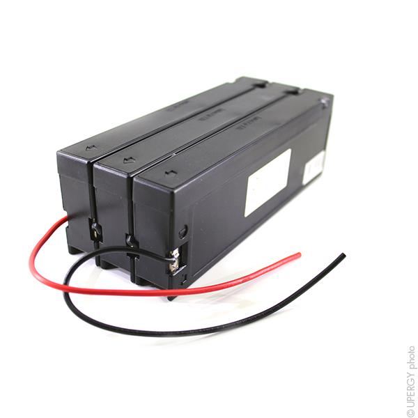 Batterie plomb 3x AGM 12V 3S1P ST1 - 36V 2.3Ah avec fil - Marque NX_0