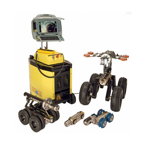 Caméra d'inspection motorisée - modulable et portative - Flexitrax P550c avec écran HD 12,1″ et batterie haute capacité_0