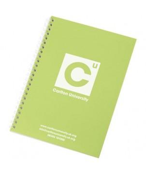 CARNET À SPIRALES A5 ROTHKO CITRON VERT ET BLANC 100 PAGES - CARNETS PUBLICITAIRES PERSONNALISÉS