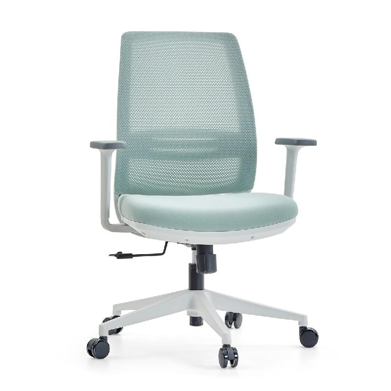 Chaise de bureau / chaise pivotante PROFONDO ECO W Maille / Tissu gris hjh OFFICE - vert polyester 820034_0