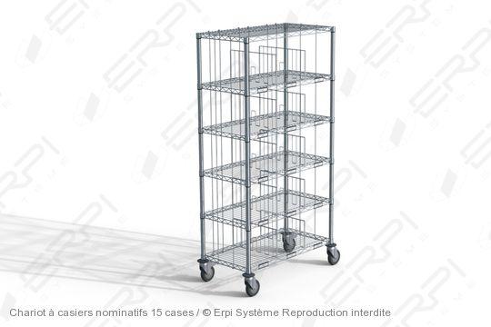 Chariot à casier nominatif 15 cases - modulable et maniable - cc9146180-01c_0
