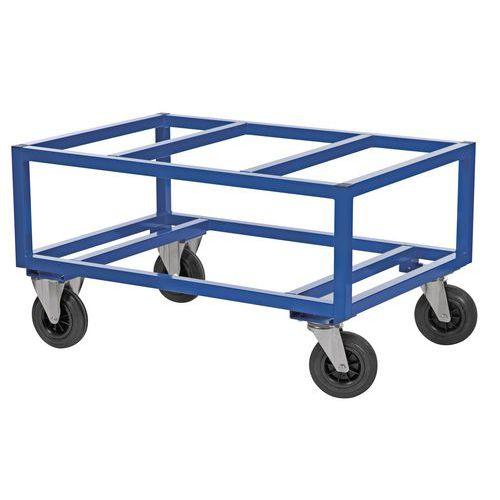 CHARIOT POUR PALETTE L1200XL800XH650 MM CADRE BLEU - KONGAMEK