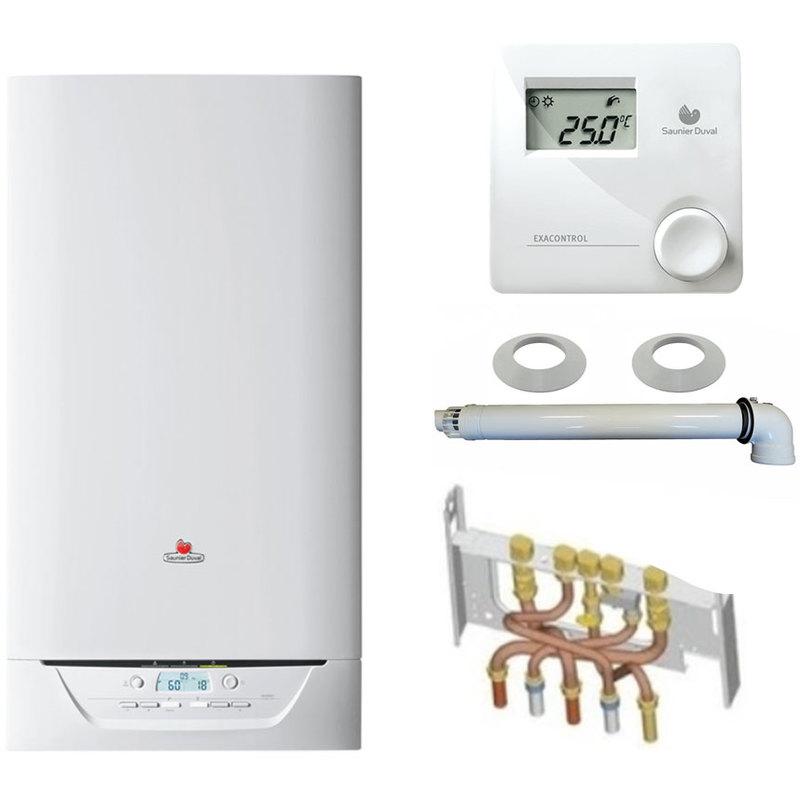 Chaudiere Gaz Condensation Isotwin Condens Saunier Duval 25 Kw Complete Ventouse Douilles Dosseret Avec Thermostat Filaire Comparer Les Prix De Chaudiere Gaz Condensation Isotwin Condens Saunier Duval 25 Kw Complete